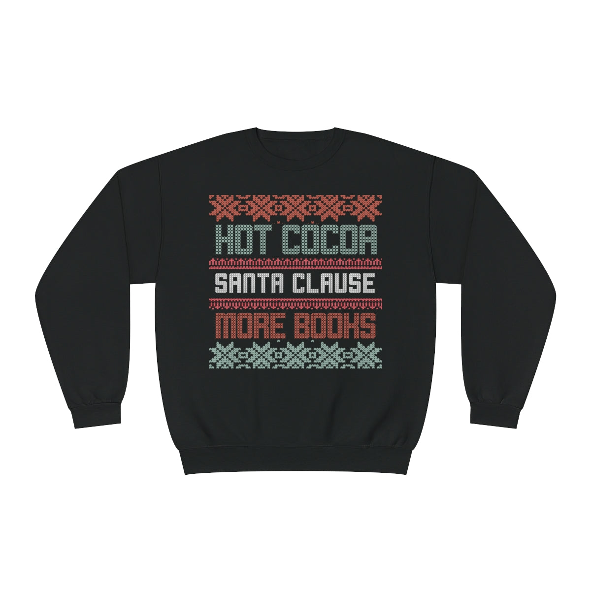 Bookish Ugly Christmas Sweater Crewneck Sweatshirt