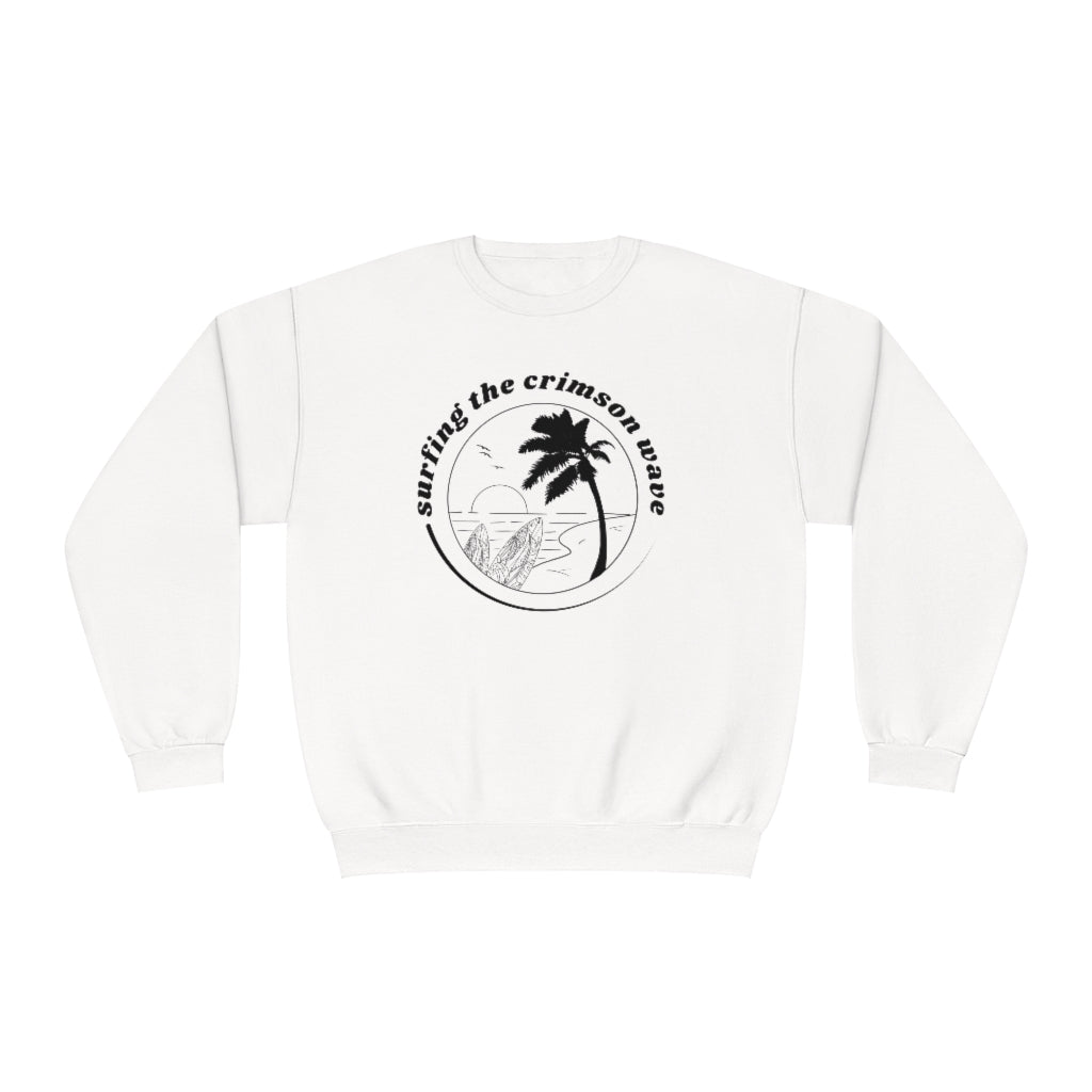 Crimson Wave Crewneck Sweatshirt