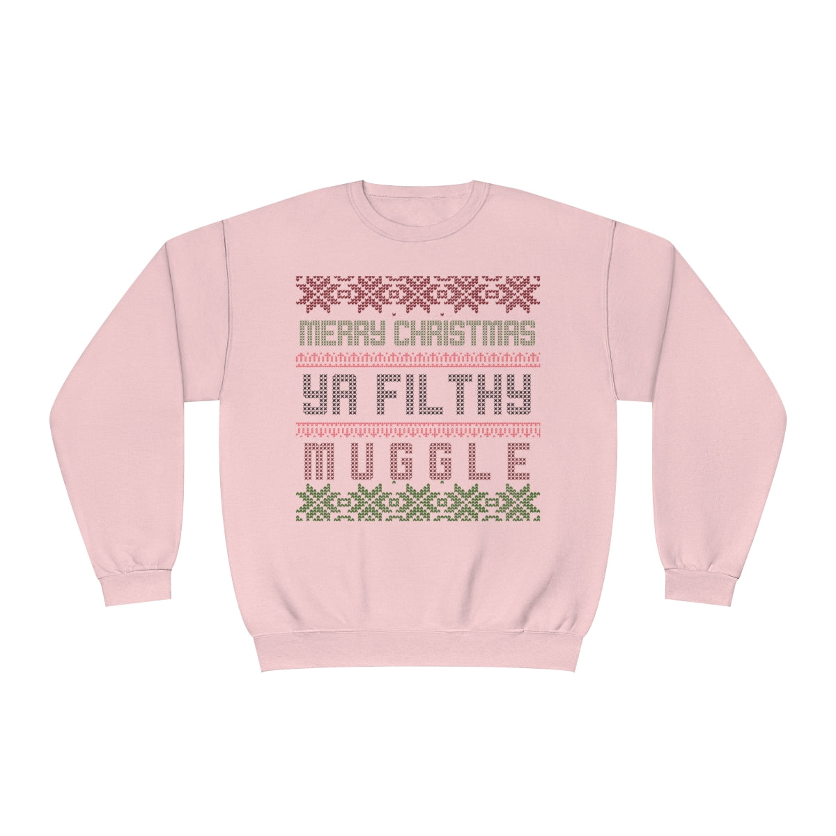 Wizard Merry Xmas Mugs Crewneck Sweatshirt