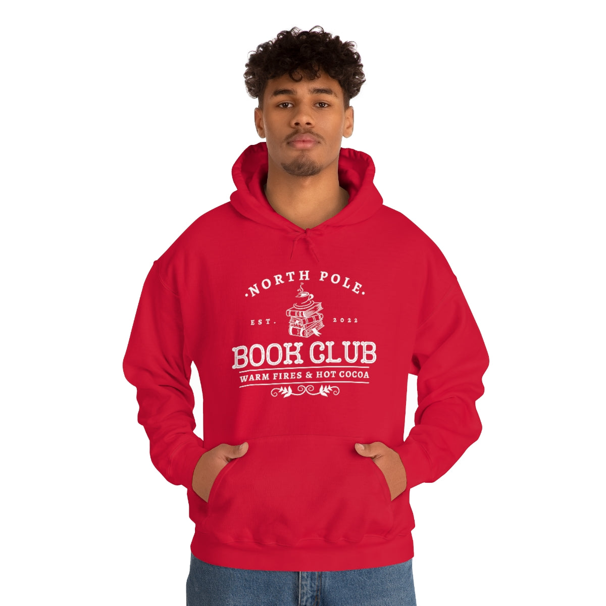 North Pole Book Club Hooded Sweatshirt