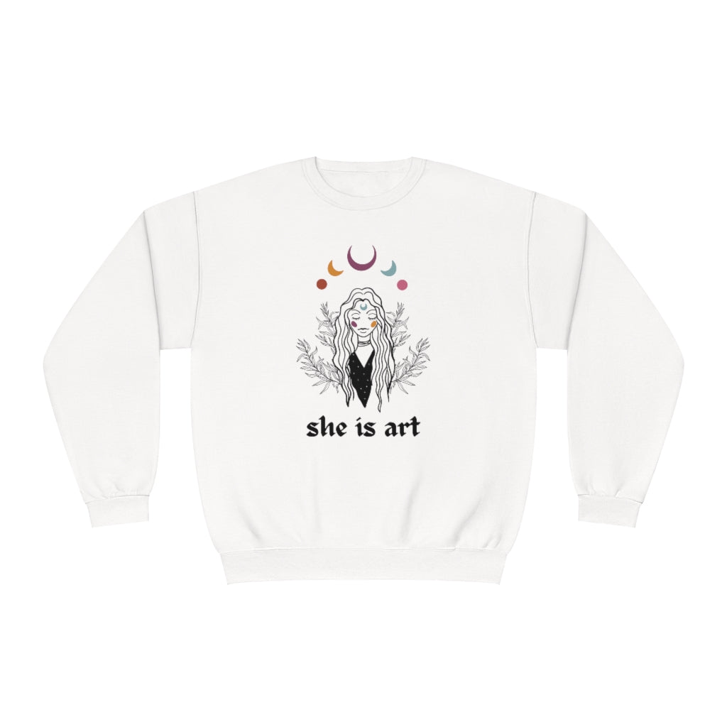 She is Art Crewneck Sweatshirt