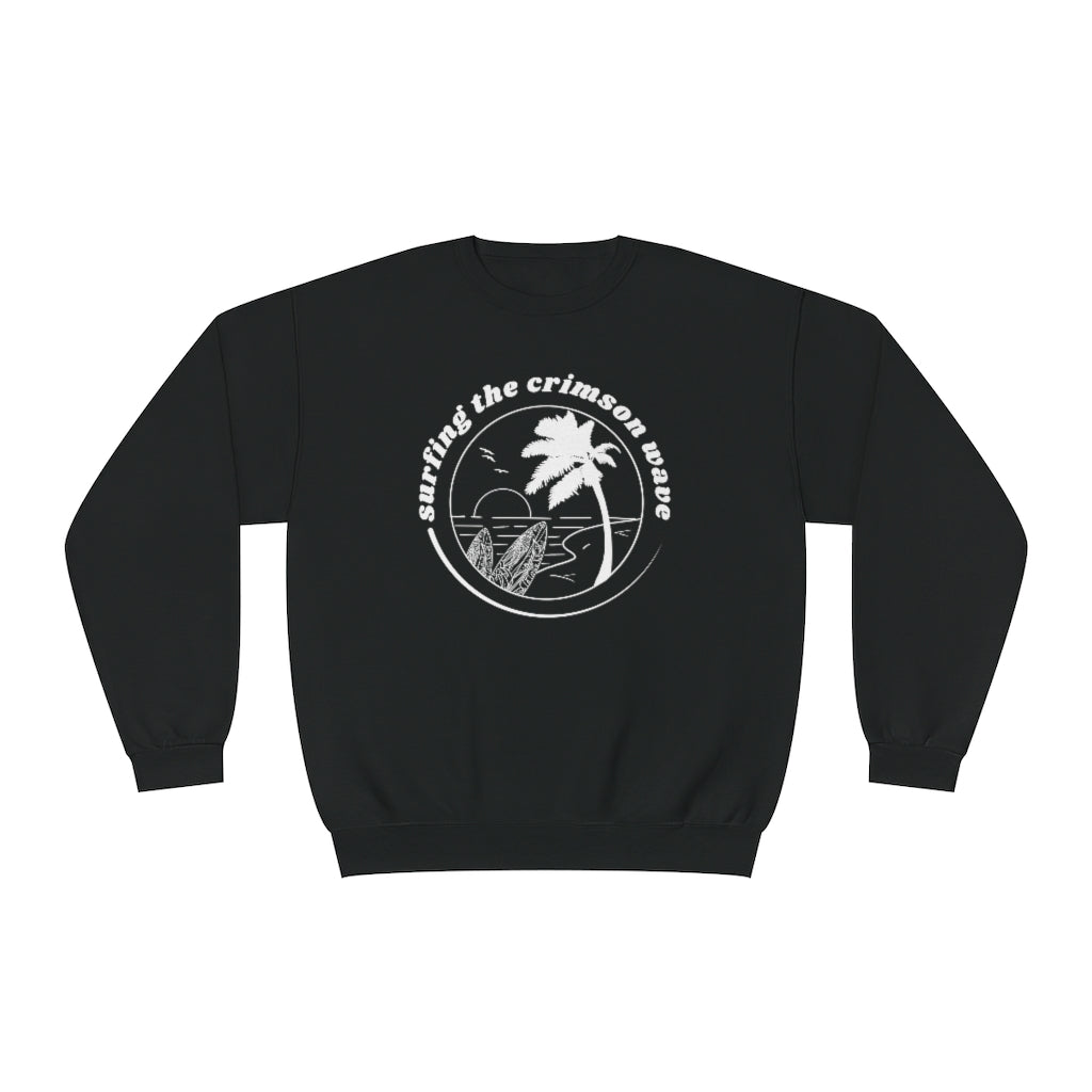 Crimson Wave Crewneck Sweatshirt