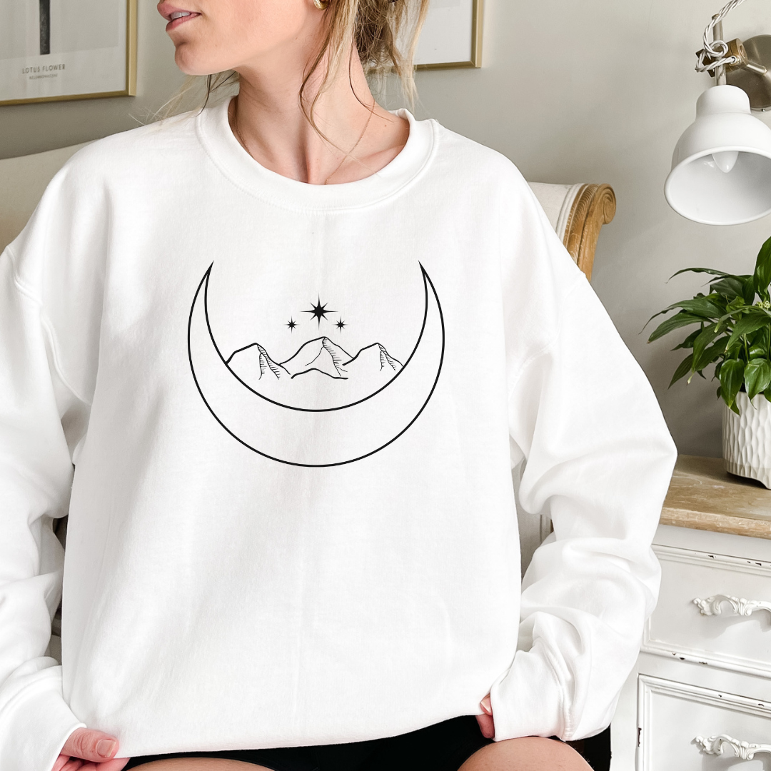 Mountains & Moon Crewneck Sweatshirt