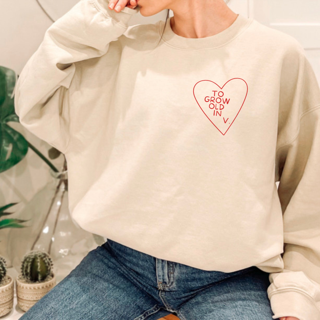 WV Heart Crewneck Sweatshirt