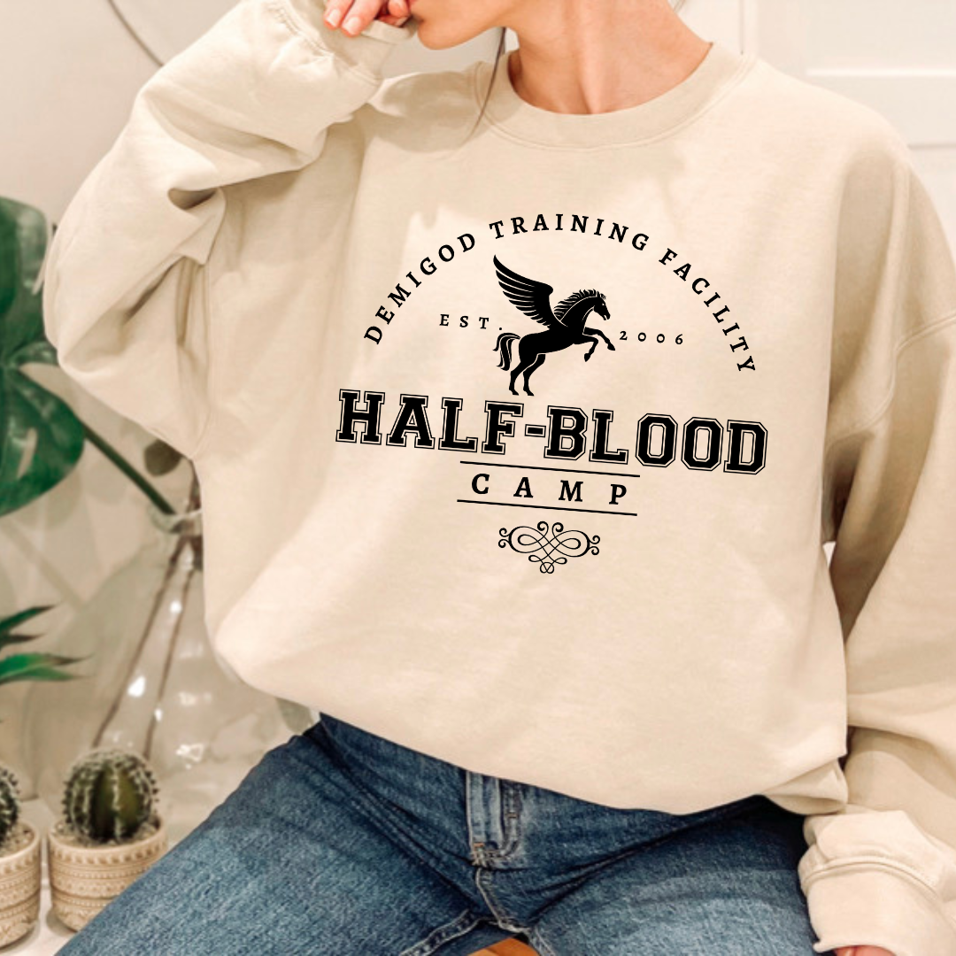 Greek Mythos Camp Crewneck Sweatshirt