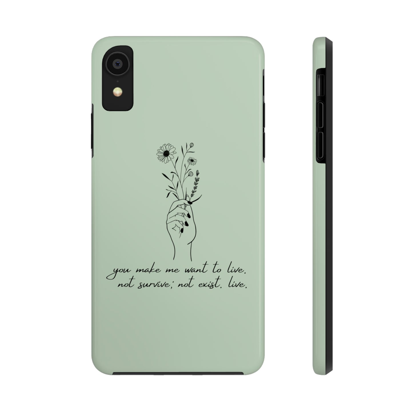 Make me want to live Phone Case