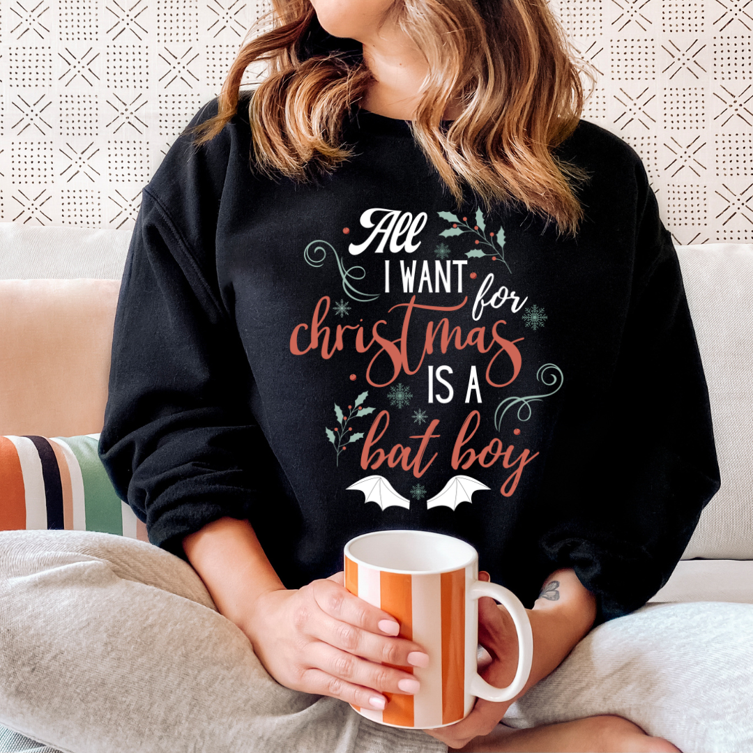 All I want are bat boys FRONT Crewneck Sweatshirt