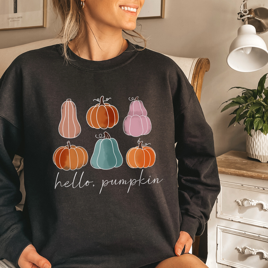 Hello Pumpkin Crewneck Sweatshirt