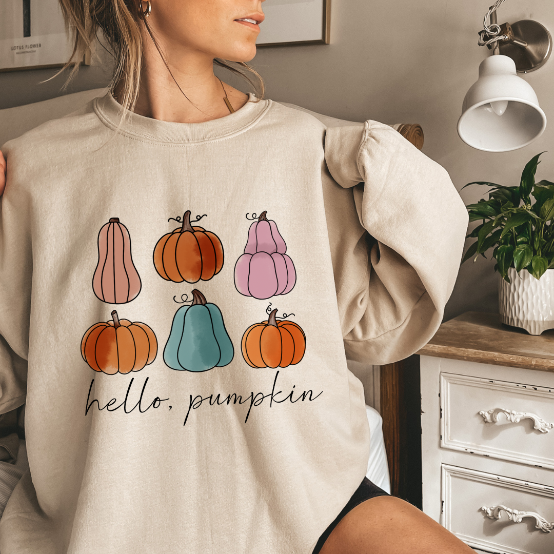 Hello Pumpkin Crewneck Sweatshirt