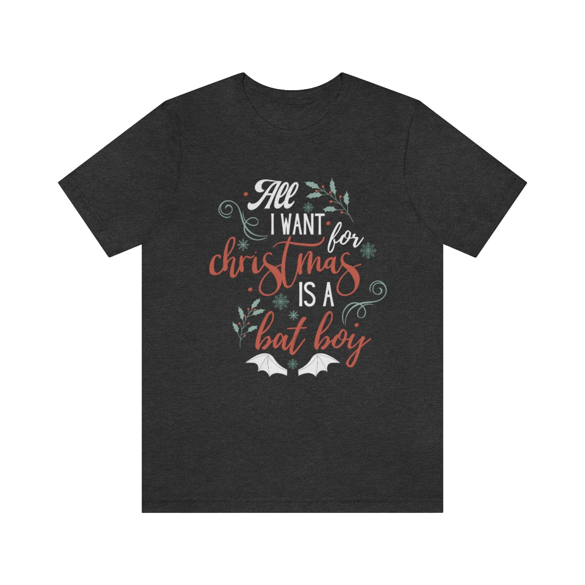 Christmas Bat Boys Short Sleeve Tee