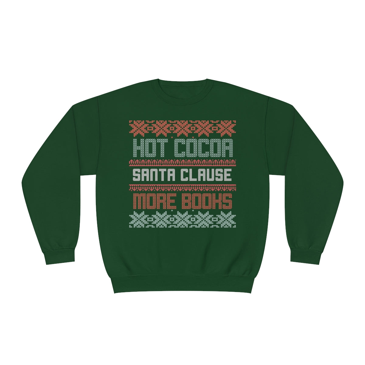 Bookish Ugly Christmas Sweater Crewneck Sweatshirt