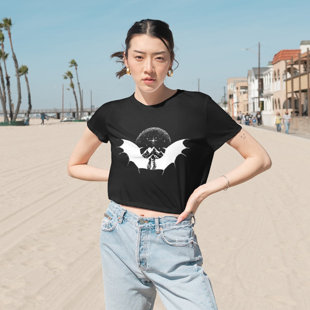 To the stars who listen Cropped Tee