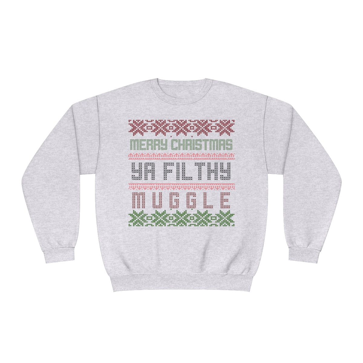 Wizard Merry Xmas Mugs Crewneck Sweatshirt