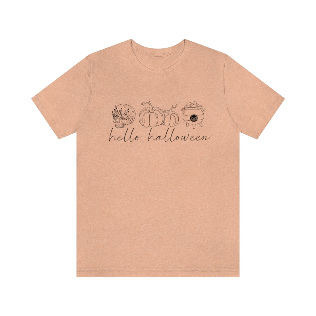 Hello Halloween Short Sleeve Tee