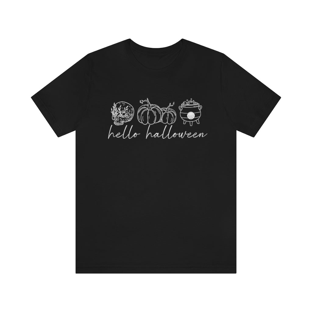 Hello Halloween Short Sleeve Tee