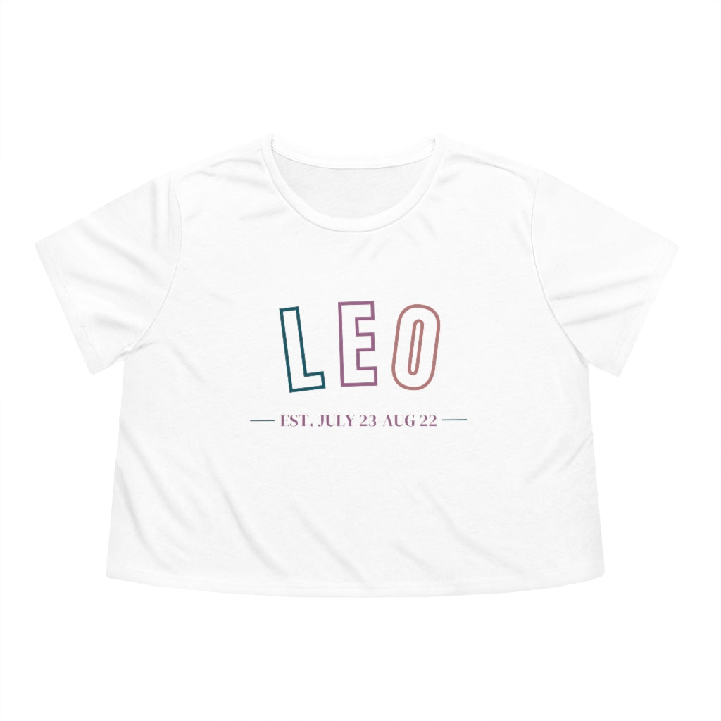 Leo Flowy Cropped Tee