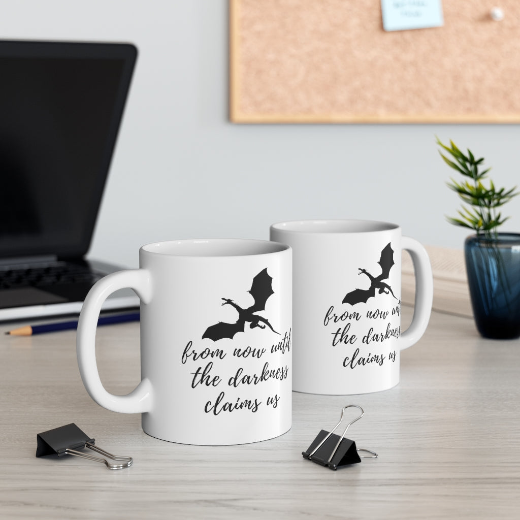 The Thirteen 'From Now Until Darkness Claims Us' Throne of Glass Mug 11oz