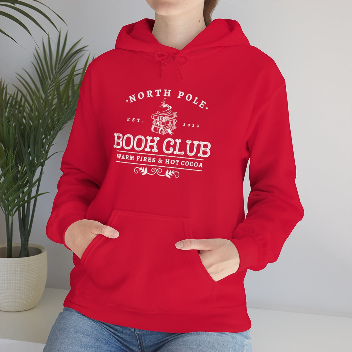 North Pole Book Club Hooded Sweatshirt