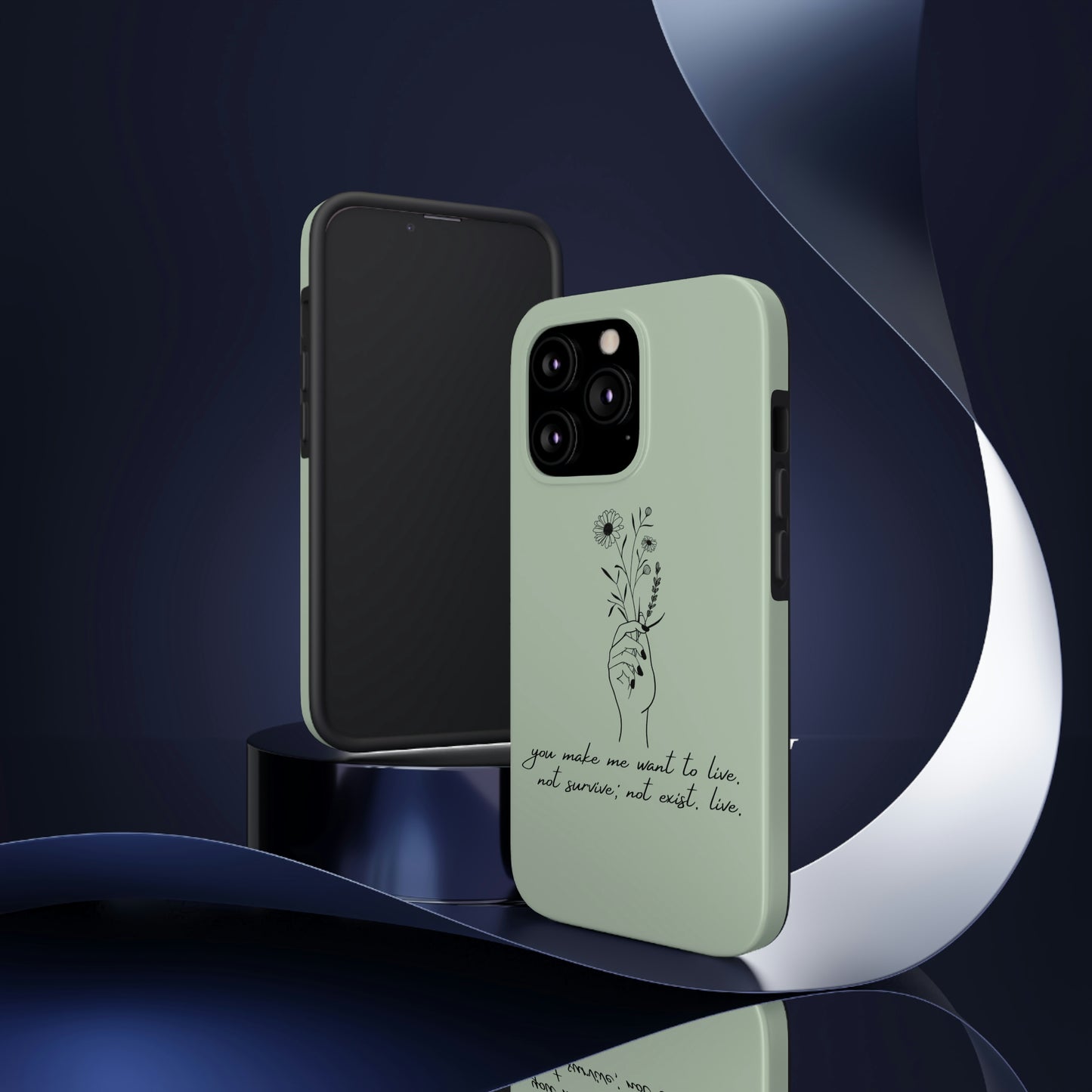 Make me want to live Phone Case