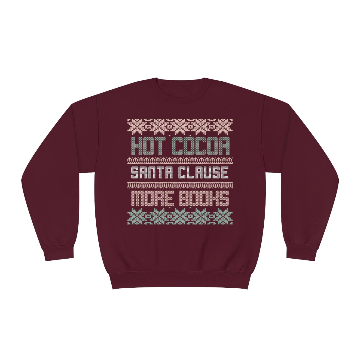 Bookish Ugly Christmas Sweater Crewneck Sweatshirt