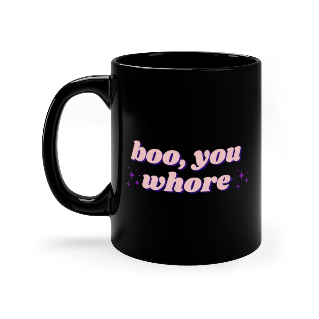 Boo Black Mug