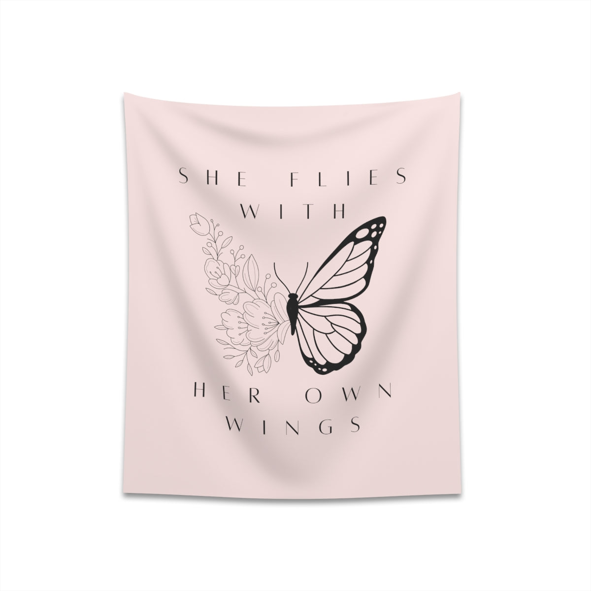 She Flies With Her Own Wings Wall Tapestry