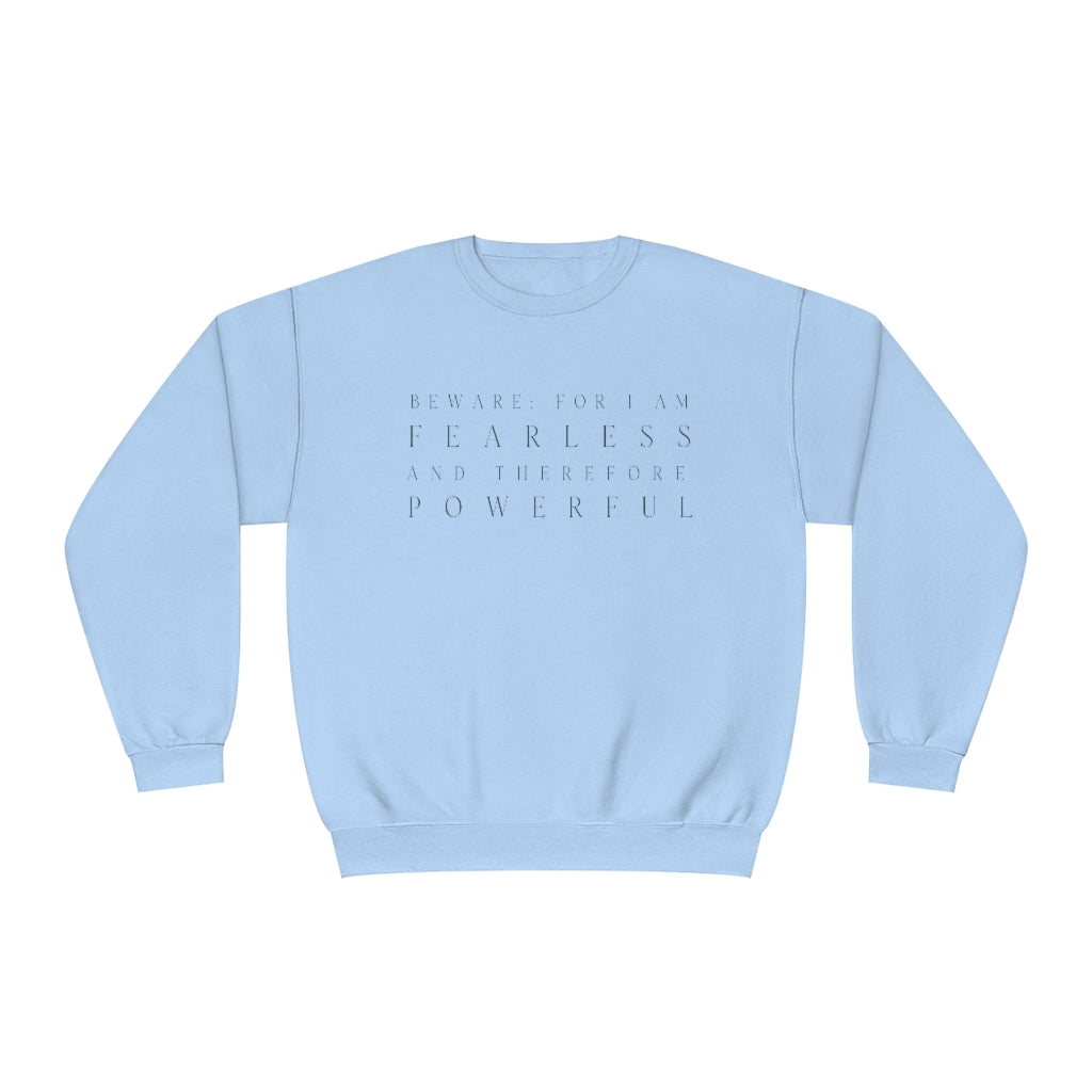 Frankenstein Fearless & Powerful Crewneck Sweatshirt