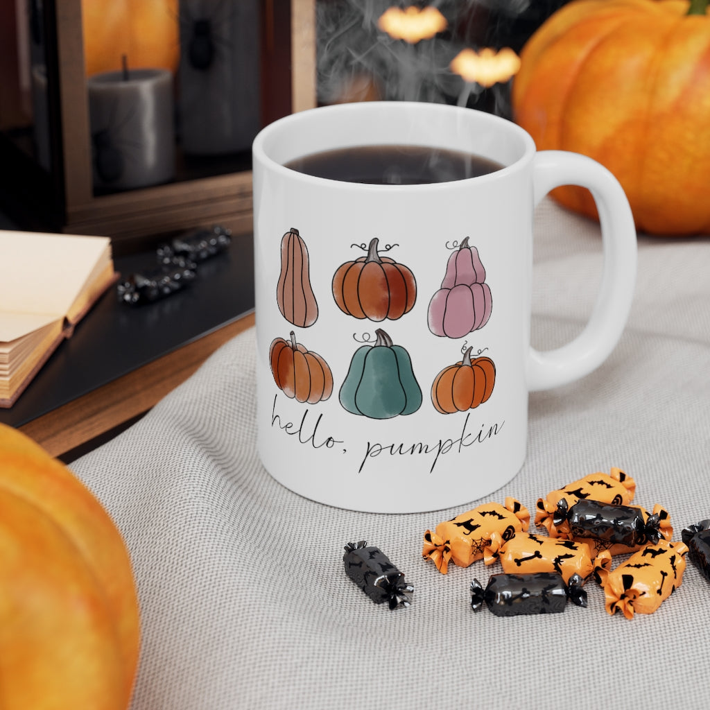 Hello Pumpkin Pastel Mug 11oz