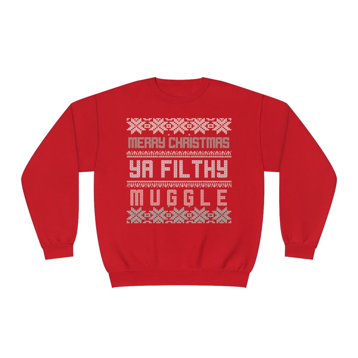 Wizard Merry Xmas Mugs Crewneck Sweatshirt
