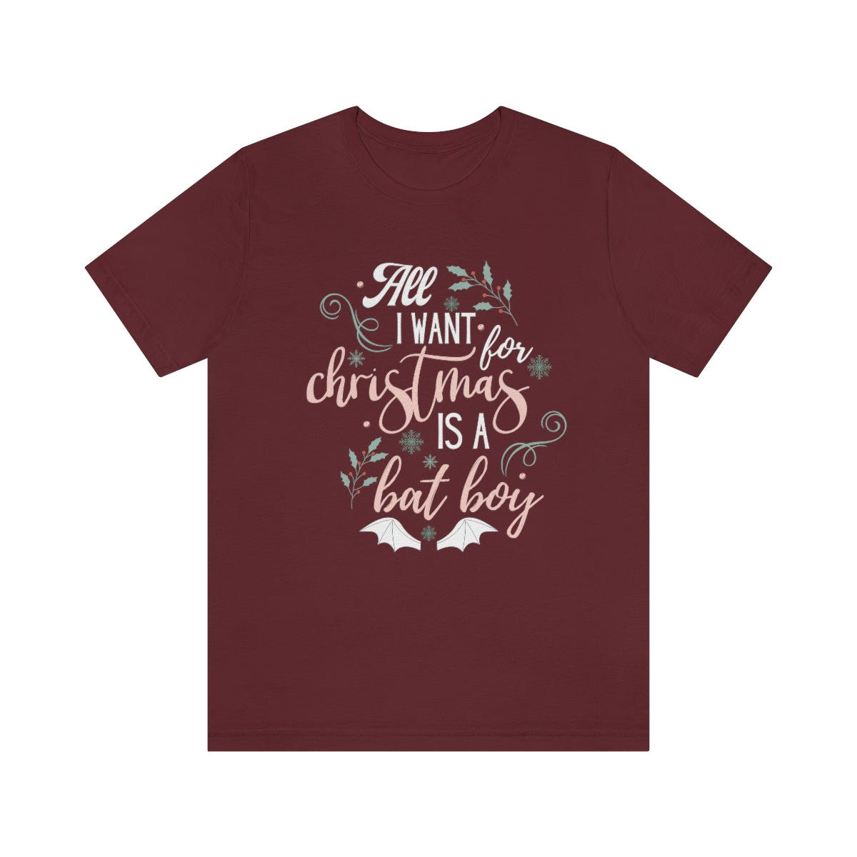 Christmas Bat Boys Short Sleeve Tee
