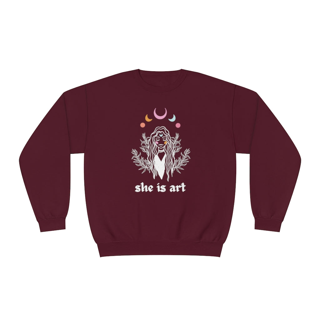 She is Art Crewneck Sweatshirt