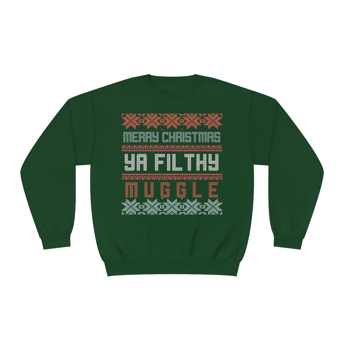 Wizard Merry Xmas Mugs Crewneck Sweatshirt