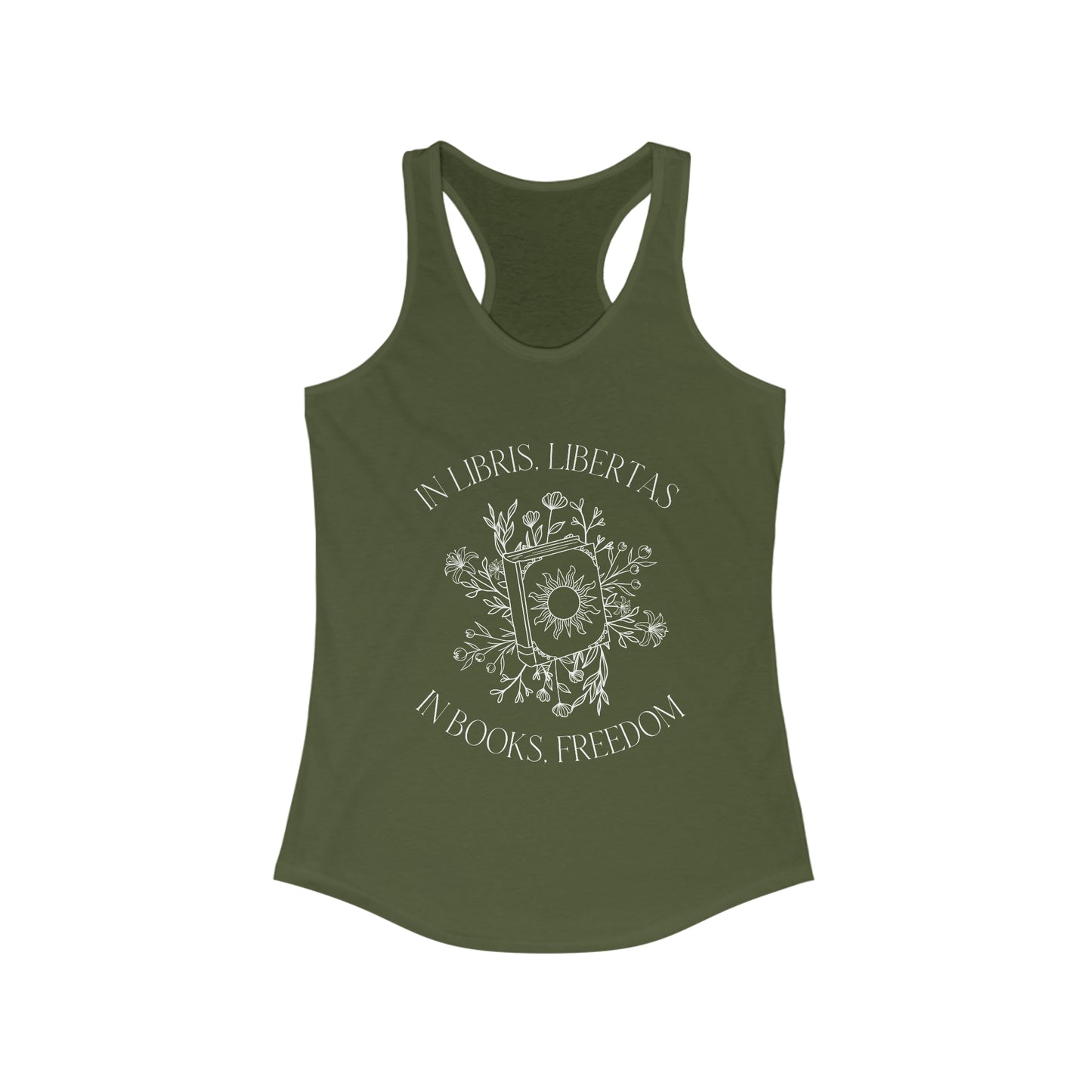 In Books, Freedom Racerback Tank