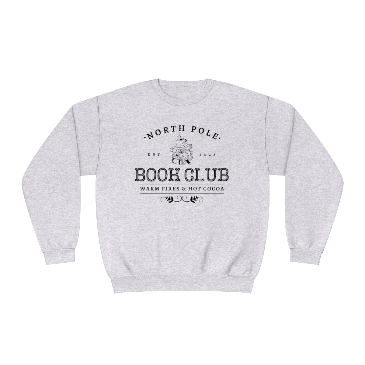 B&W North Pole Book Club Crewneck Sweatshirt