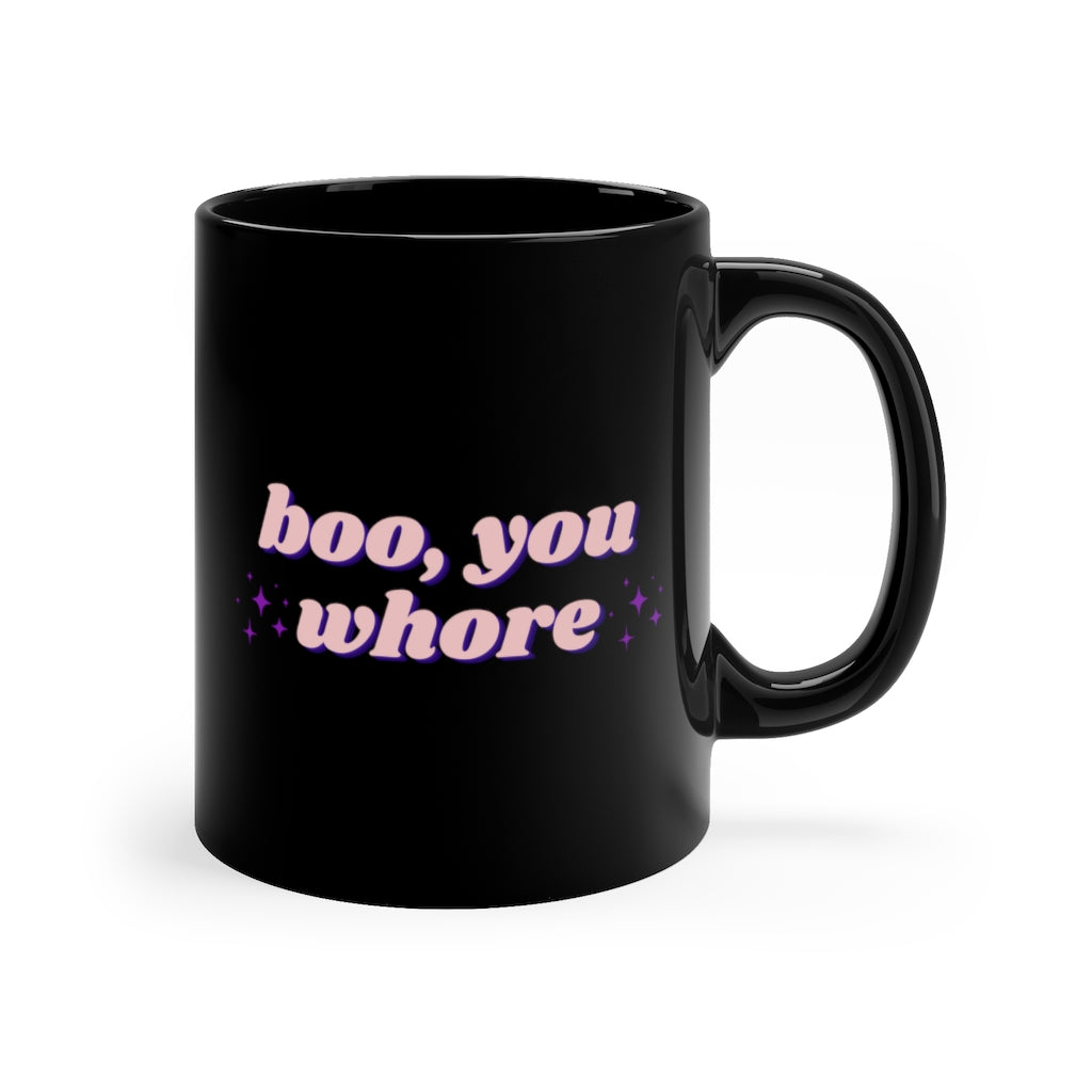 Boo Black Mug