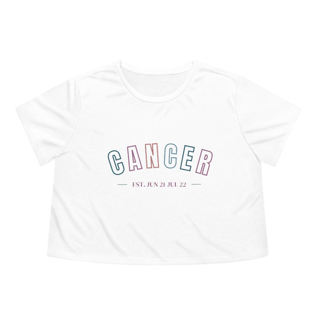 Cancer Flowy Cropped Tee