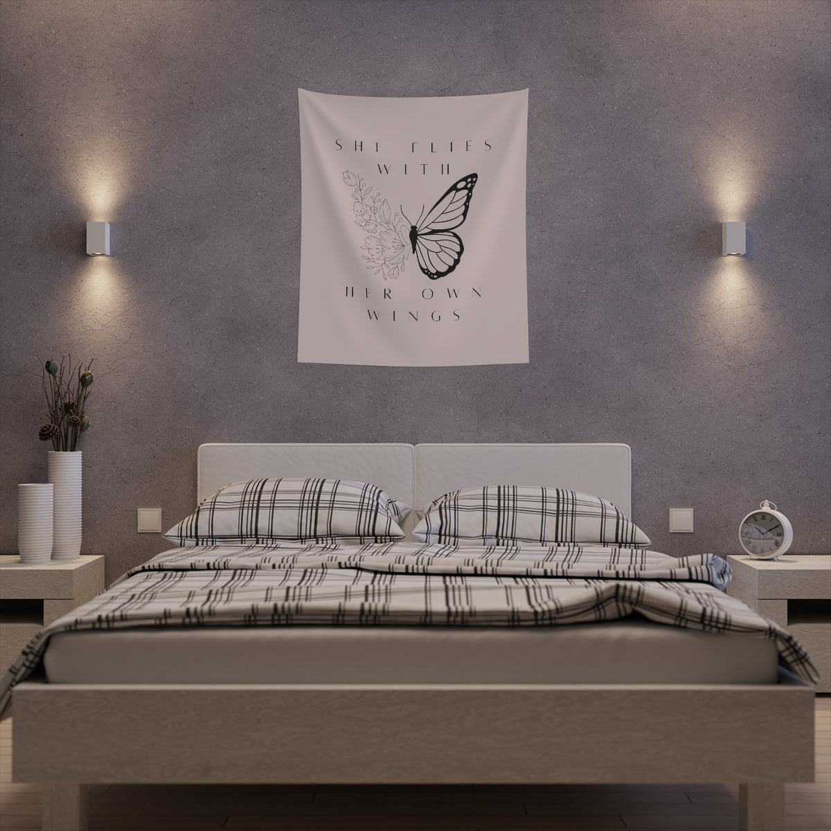 She Flies With Her Own Wings Wall Tapestry