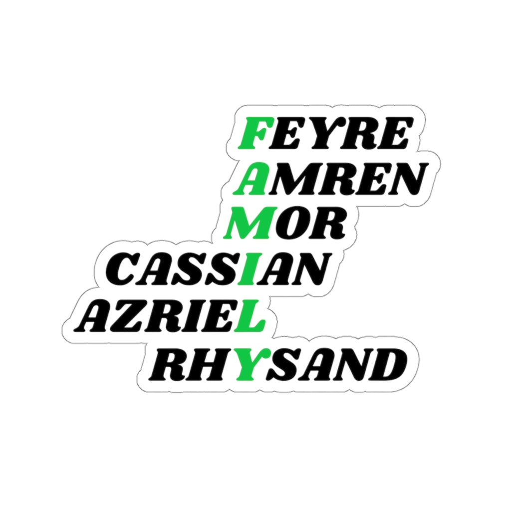 ACOTAR Family Kiss-Cut Stickers