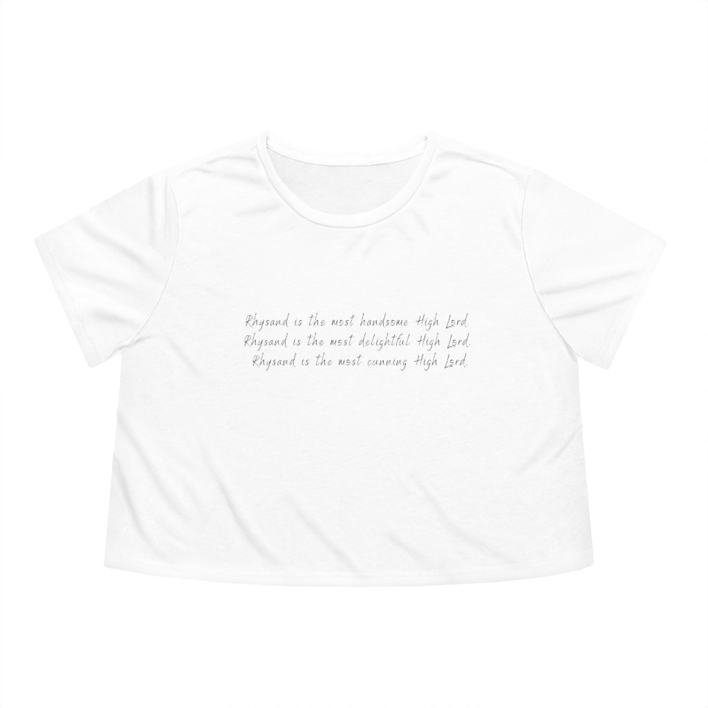 Rhysand High Lord Flowy Cropped Tee