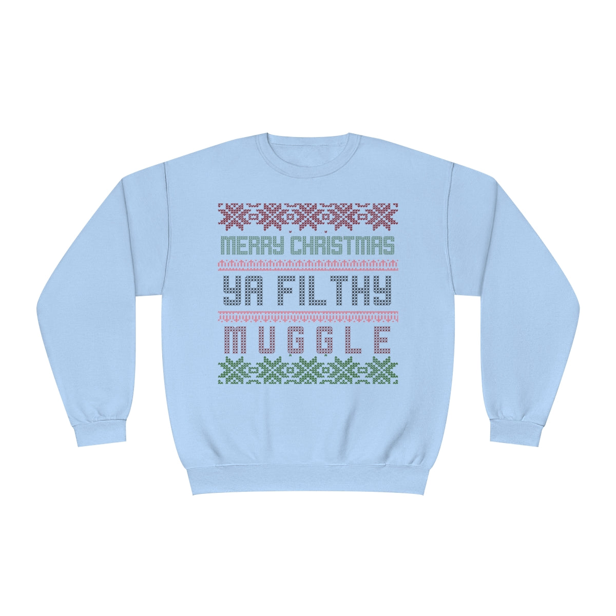 Wizard Merry Xmas Mugs Crewneck Sweatshirt