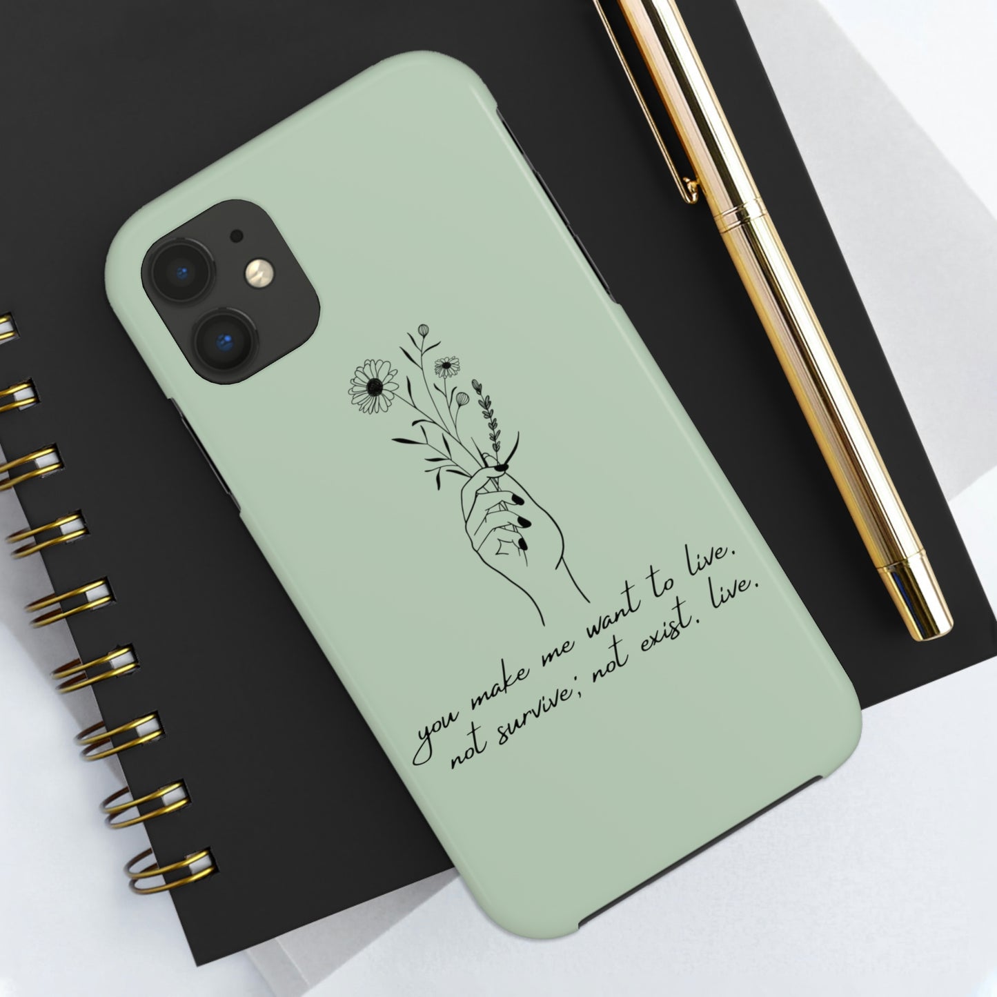 Make me want to live Phone Case