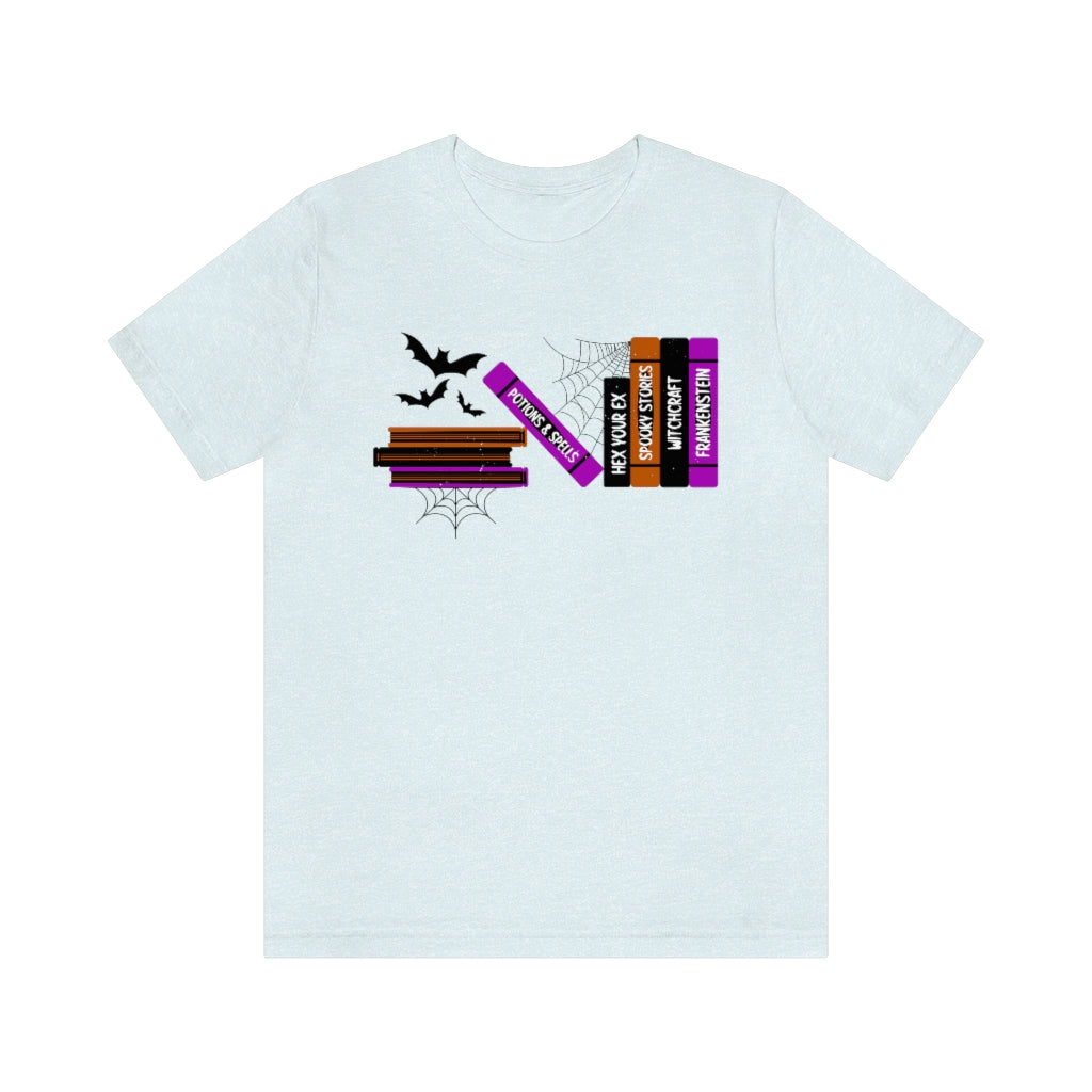 Halloween Books Short Sleeve Tee