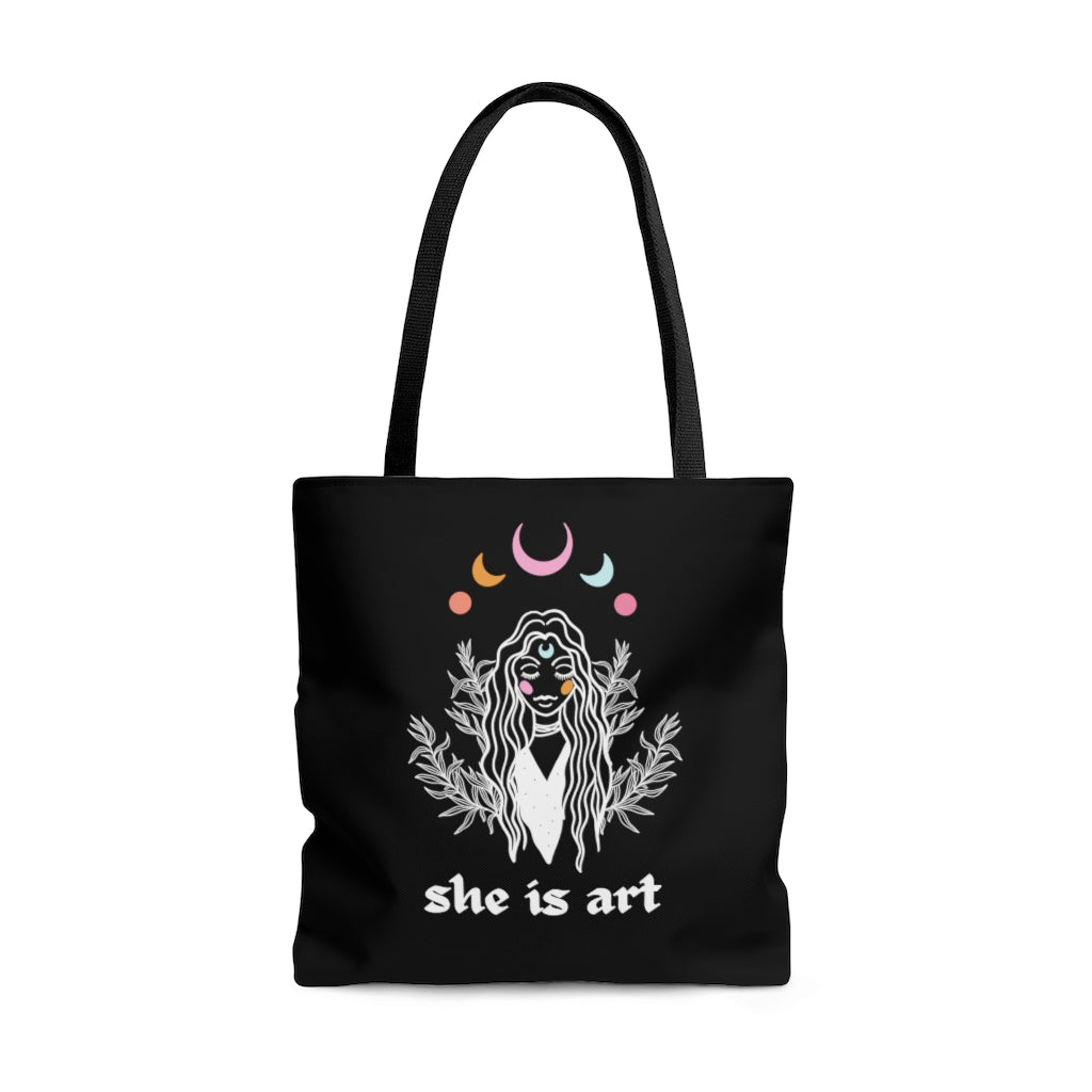 She is Art Tote Bag