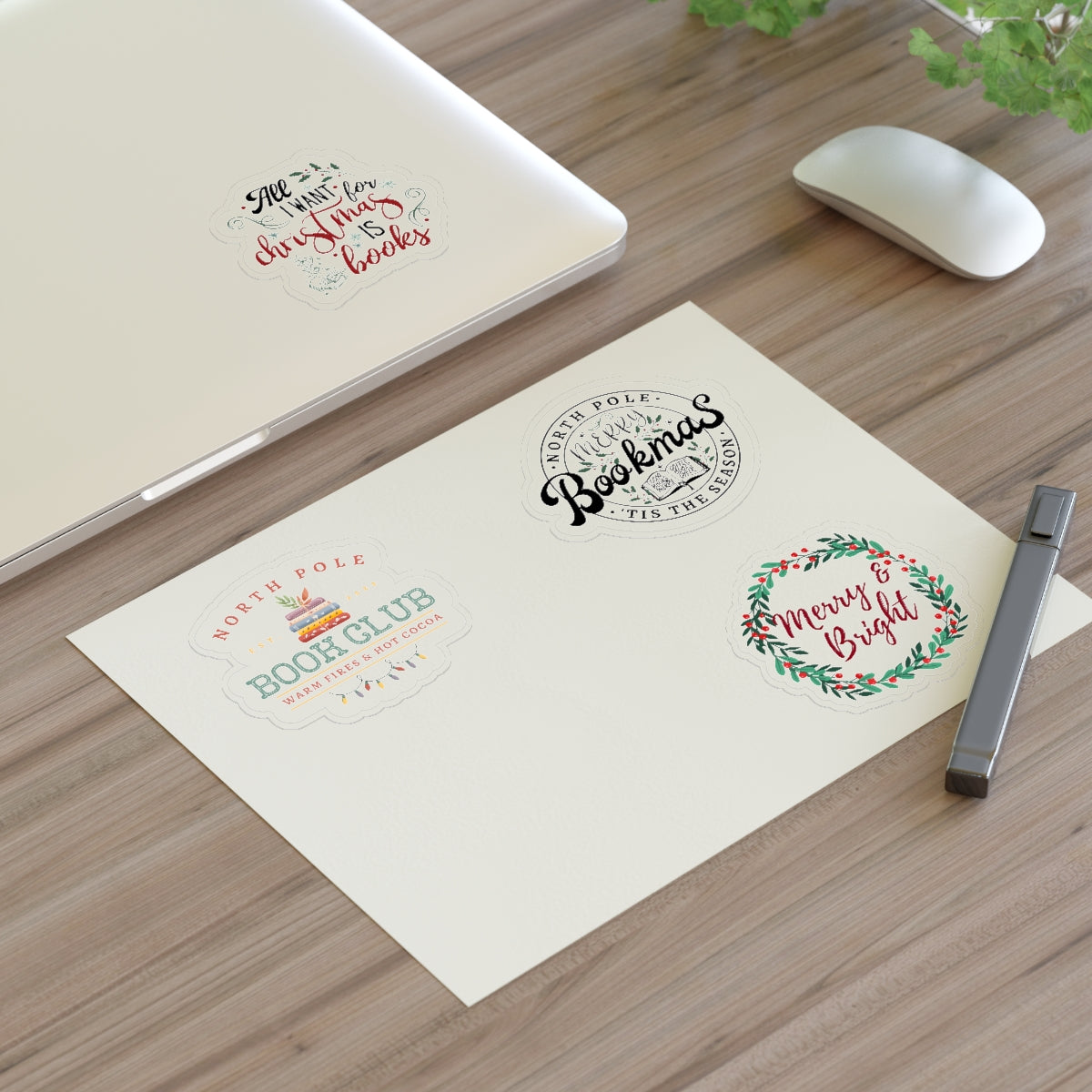 Bookish Christmas Sticker Sheets