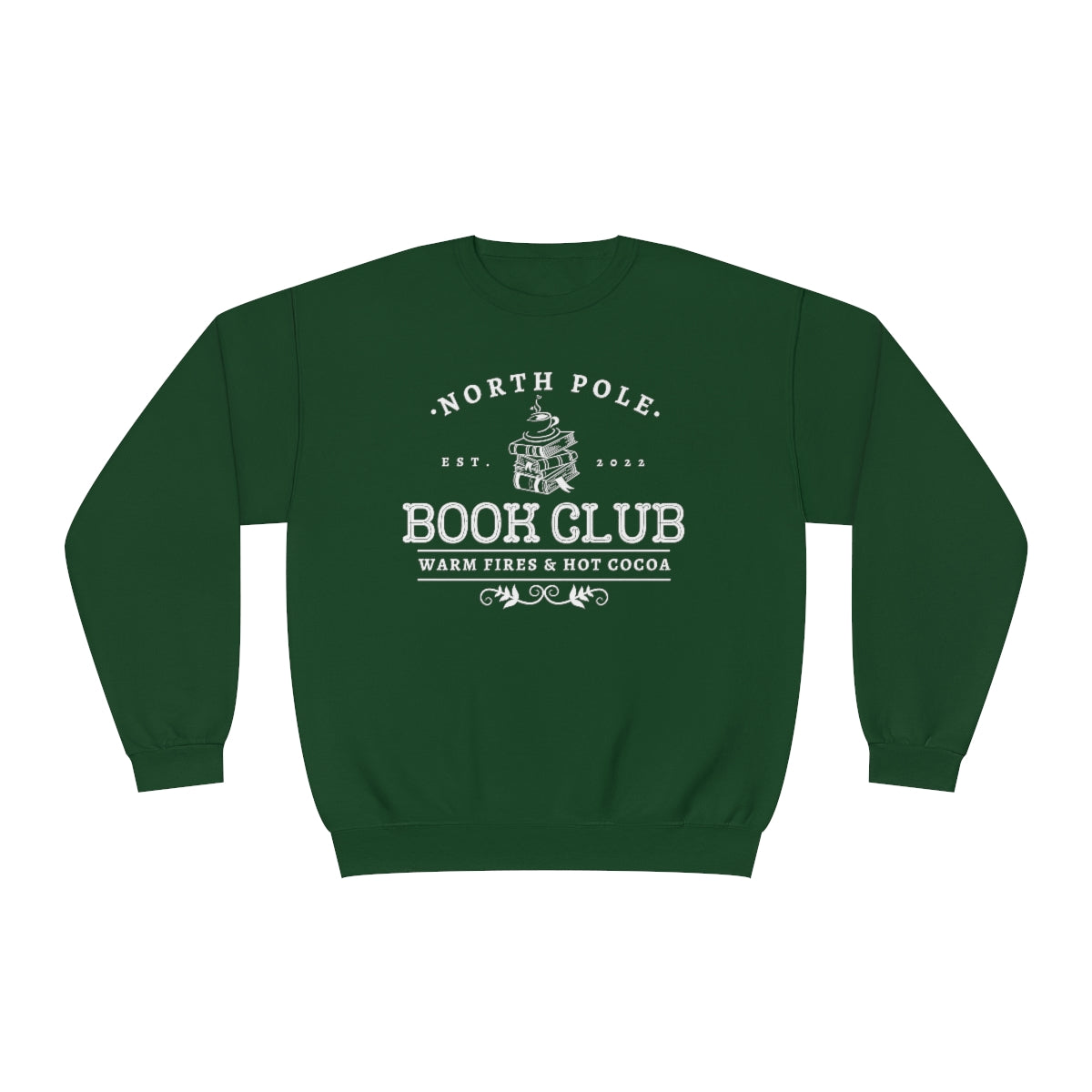 B&W North Pole Book Club Crewneck Sweatshirt