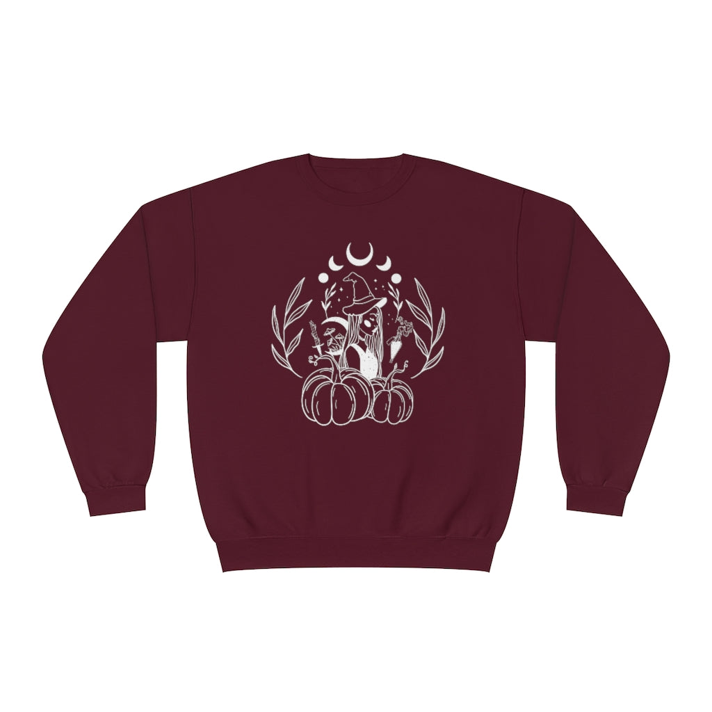 Witch & her Pumpkins Crewneck Sweatshirt