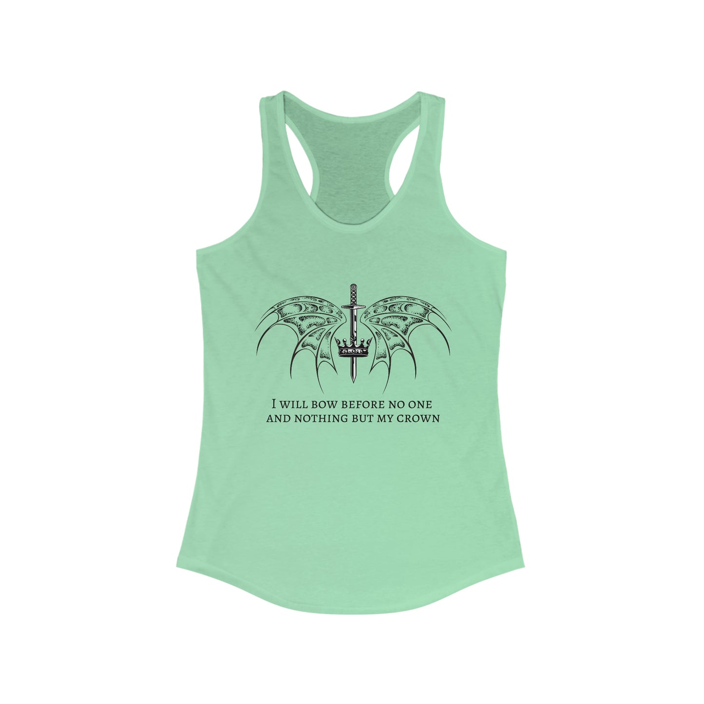 Bow to no one Racerback Tank