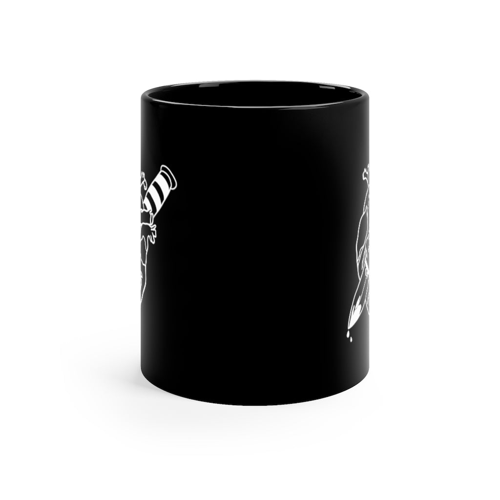 Stake through the heart Black Mug