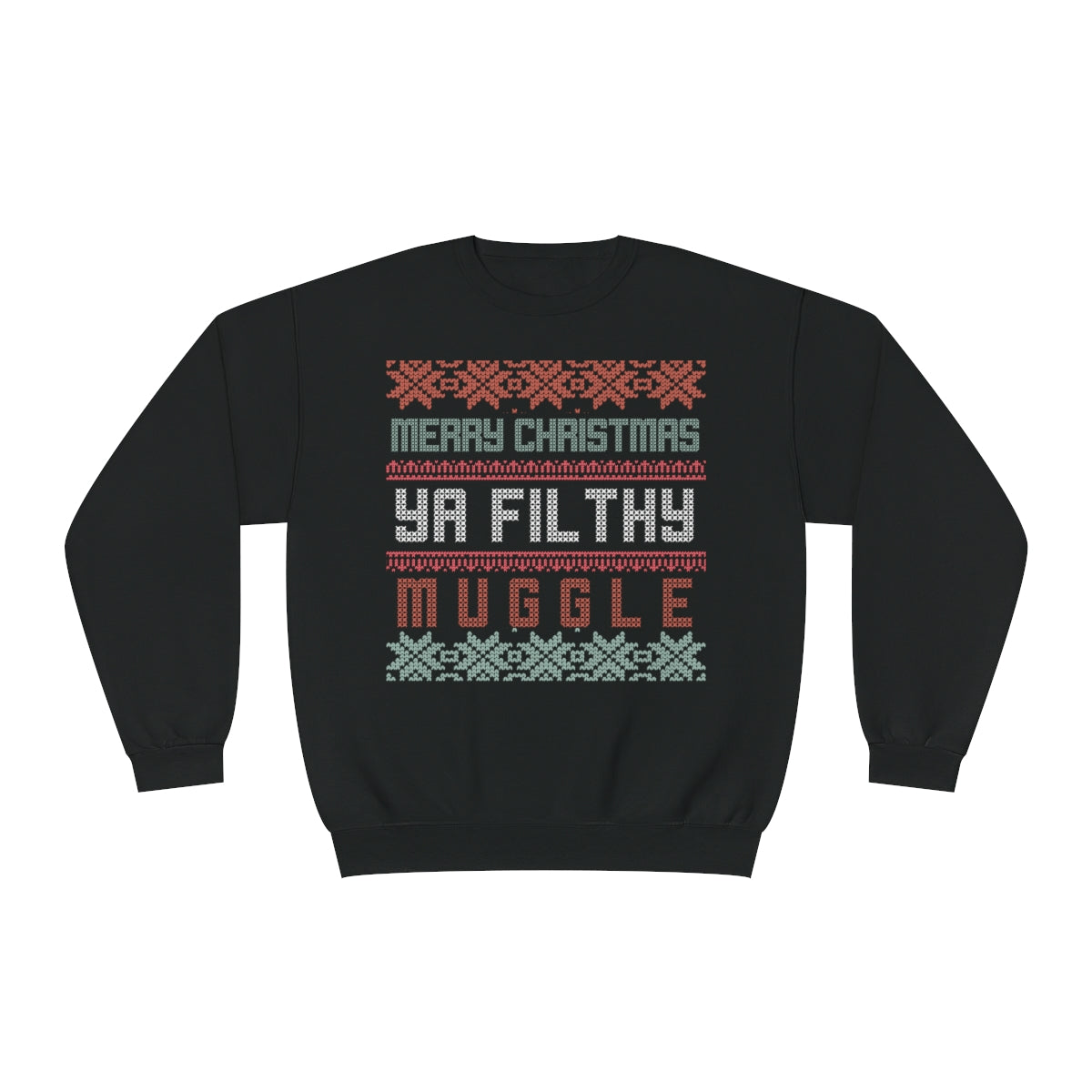 Wizard Merry Xmas Mugs Crewneck Sweatshirt