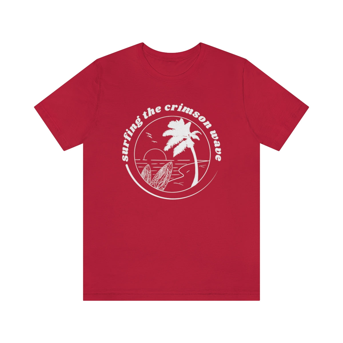 Crimson Wave Short Sleeve Tee